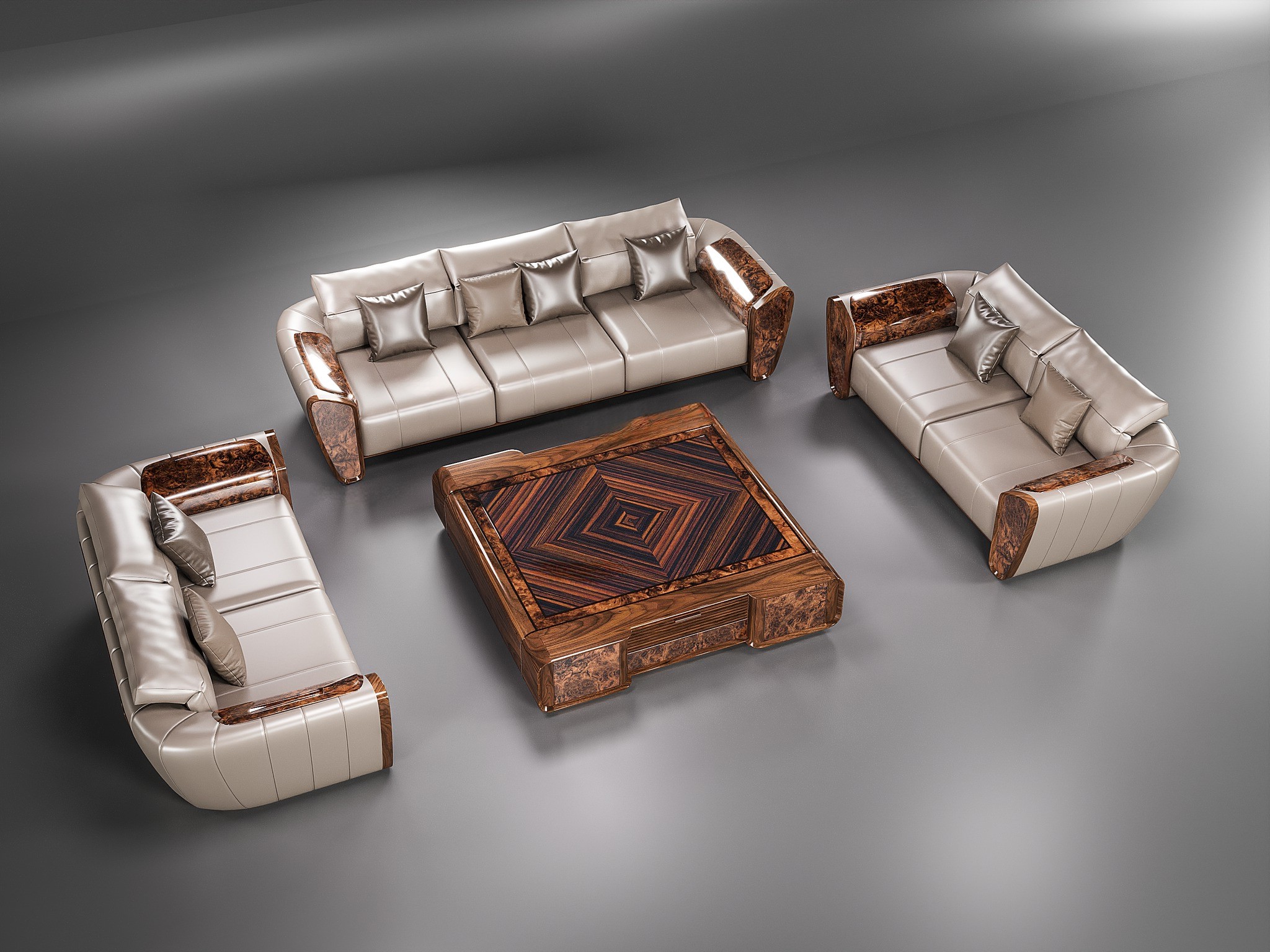 Bàn ghế sofa gỗ đẹp sang trọng cho phòng khách