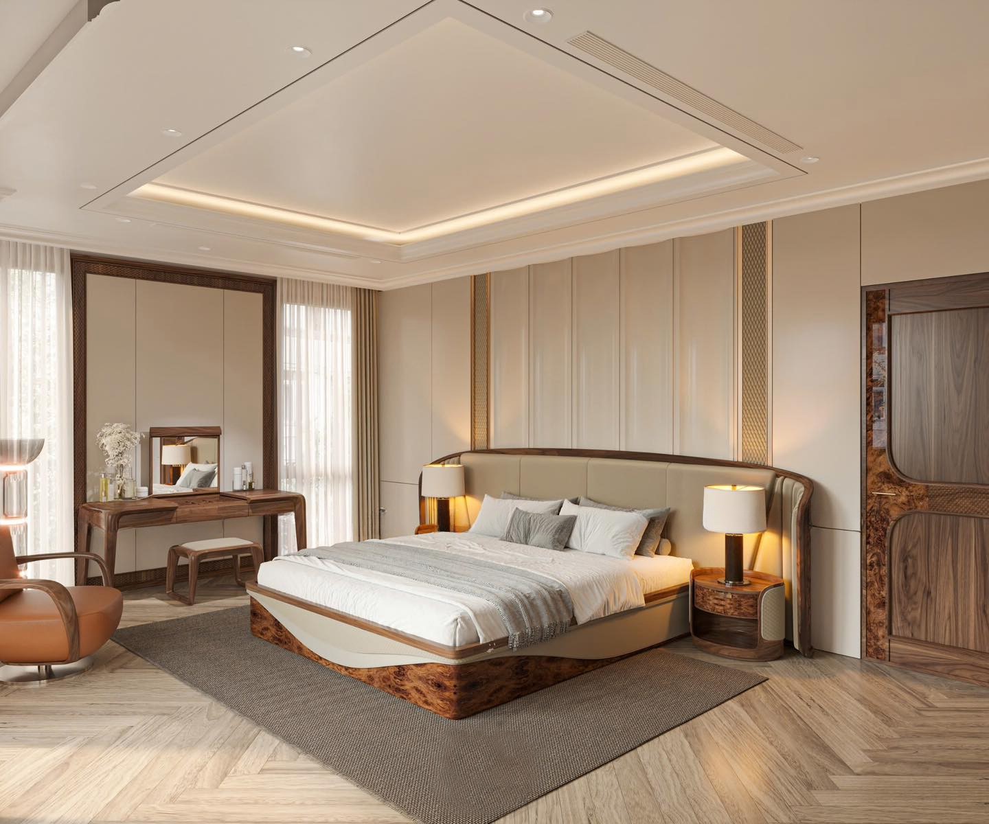 Giường ngủ đẹp hiện đại cho không gian thư giãn
