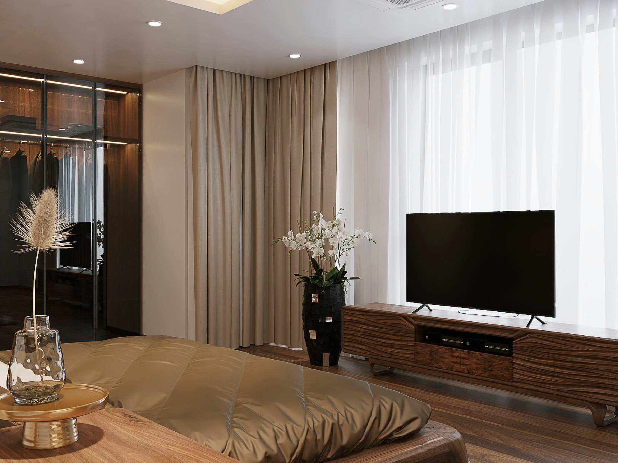 Kệ tivi gỗ hiện đại đẹp cho phòng khách