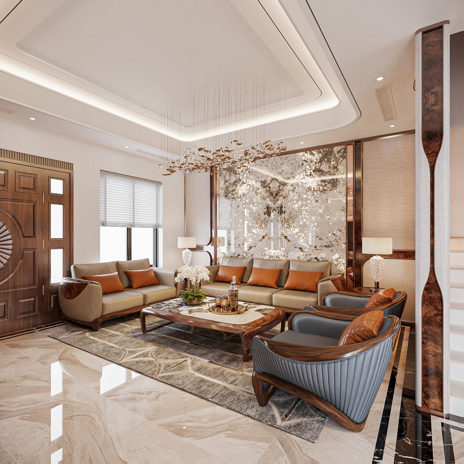 Mẫu bàn ghế sofa gỗ mới nhất đẹp hiện đại