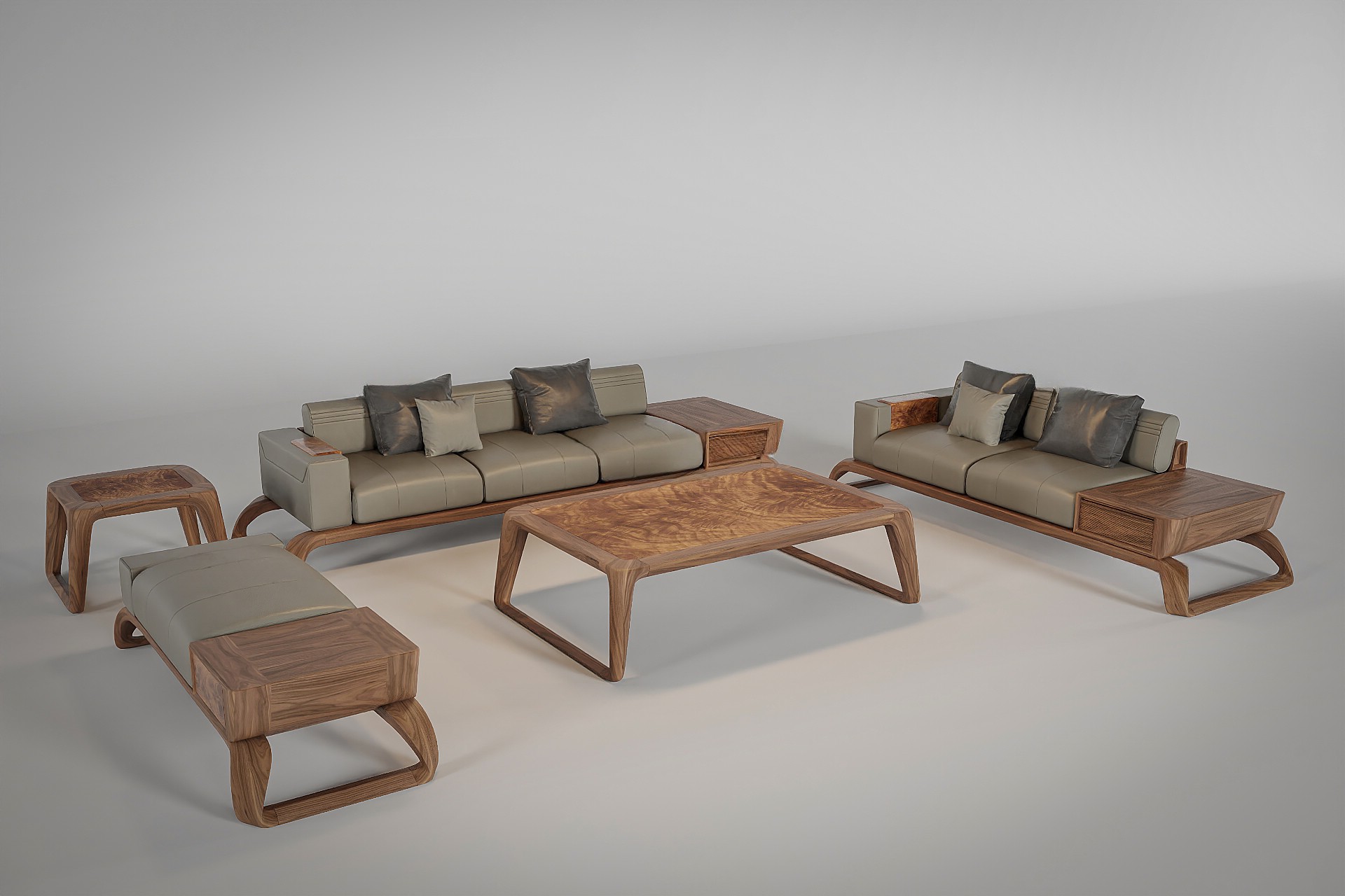 Mẫu sofa gỗ đẹp hiện đại cho phòng khách sang trọng