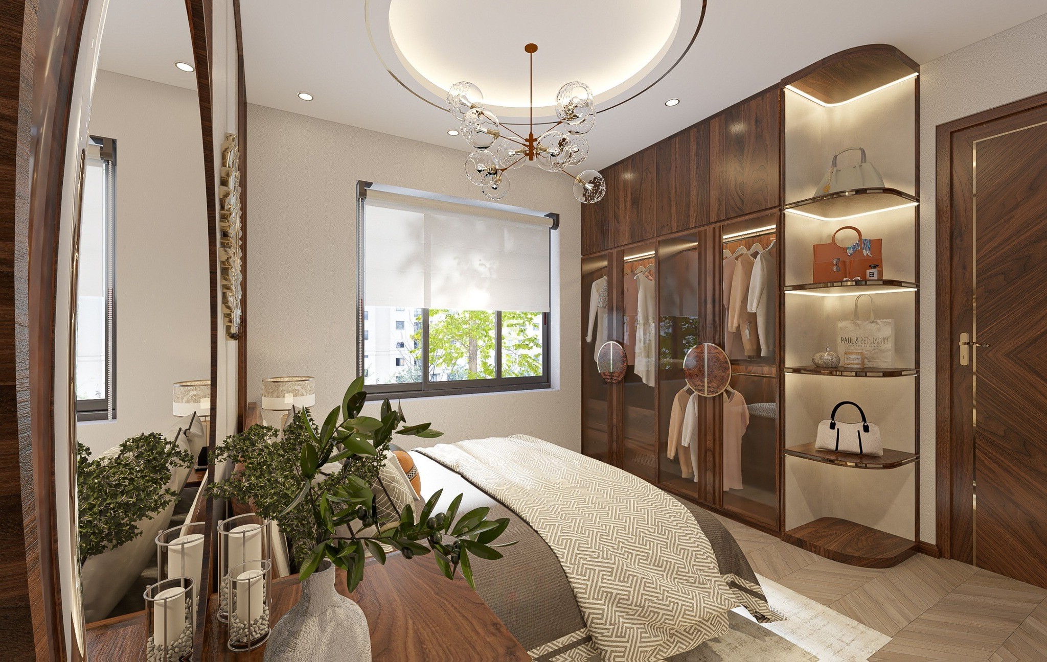 Mẫu tủ quần áo hiện đại đẹp cho phòng ngủ