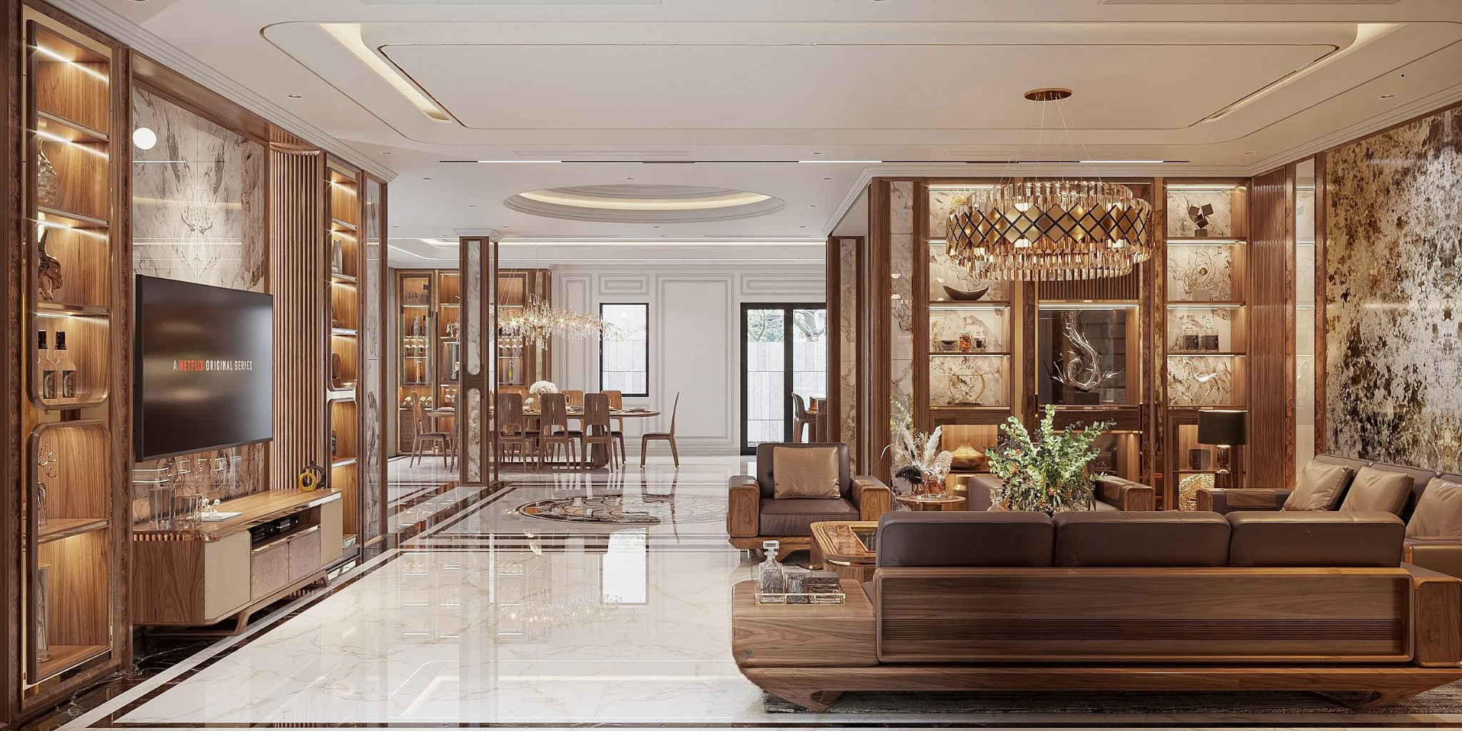 Nội thất phòng khách chung cư đẹp hiện đại