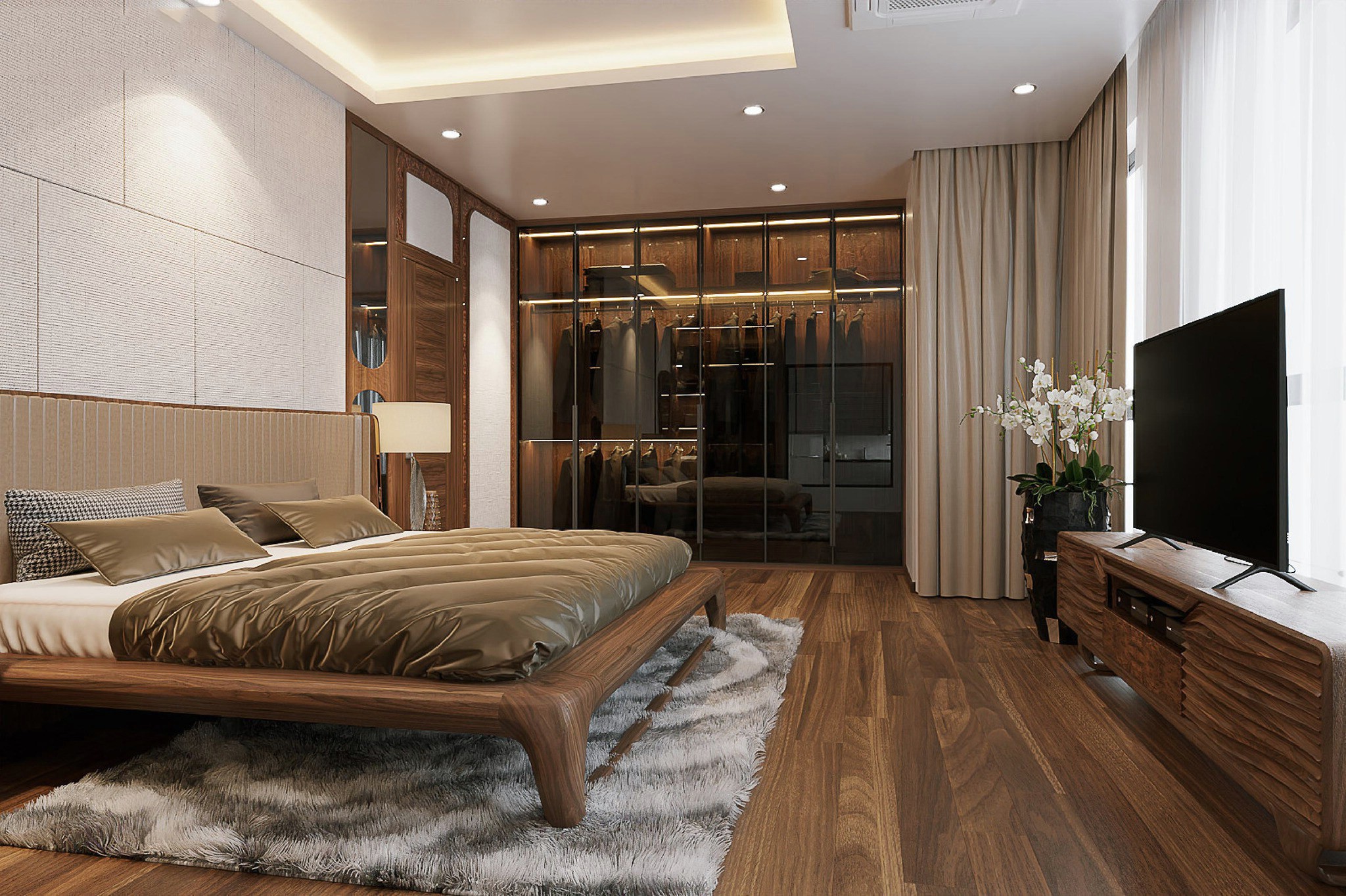 Phong thuỷ phòng ngủ hài hòa và dễ chịu