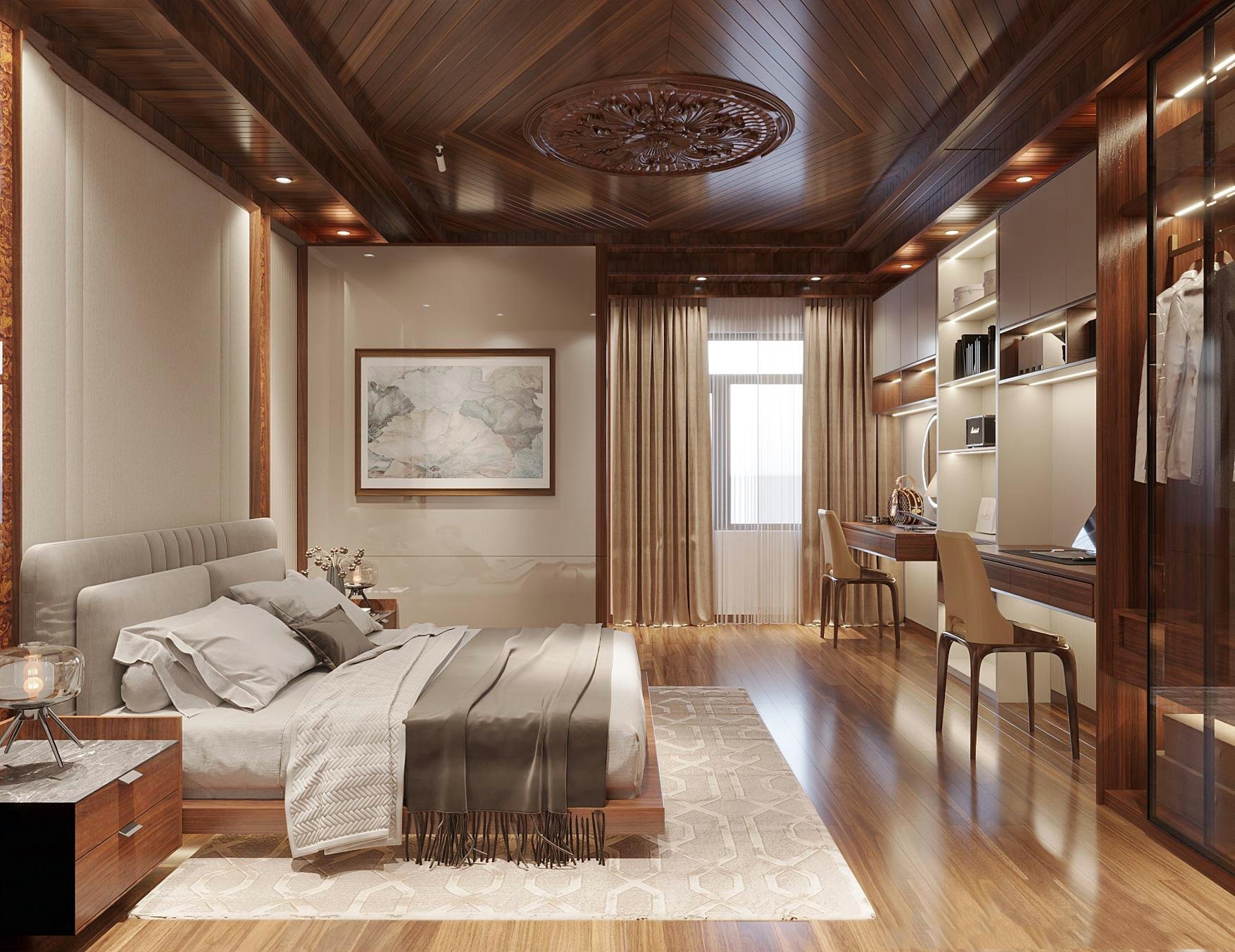 Trang trí phòng ngủ đẹp nhẹ nhàng và ấm cúng